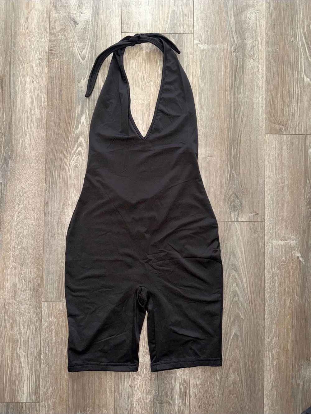 Black Halter Romper Jumpsuit